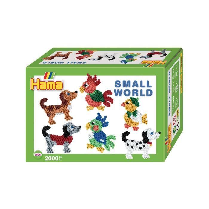 HAMA Boîte de perles moyennes "small world animaux"