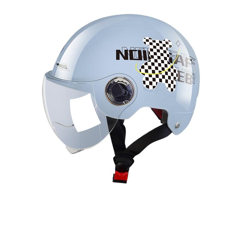 

Шлем для электромобиля Женский всесезонный универсальный Мужской полушлем Мотоциклетная каска для электромобиля