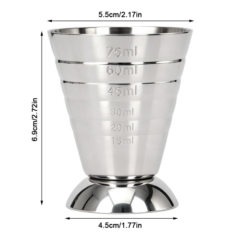 3 Scales Cocktail Jigger 304 Stainless Steel Kitchen Measuring Cup Bar Measuring Cup  Restaurant