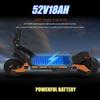 KUKIRIN G3 Electric Scooter 1200W Powerful Motor 52V 18Ah 52km/h 63km Long Range Off-Road 10Inch Tyres Foldable Escooter