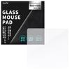 Glass Pad Glass Mouse Pad Never Stays the Mouse Pad Optimized for Gaming Mice [Smoothness Changes, Same] [Glass (thickness 3.2mm)] [osafu] (450×450mm)