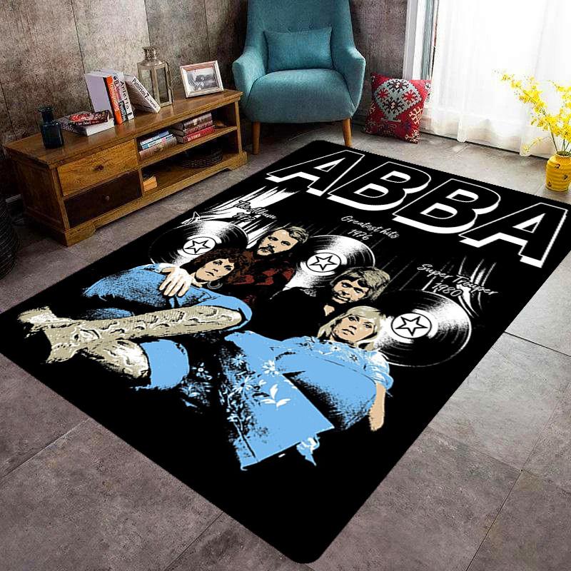 Tappeto ABBA Iconic Music Legacy Adatto a tutte le stagioni Tappetini da pavimento Regali di Natale Tappetino protettivo Decorazione per dormitorio