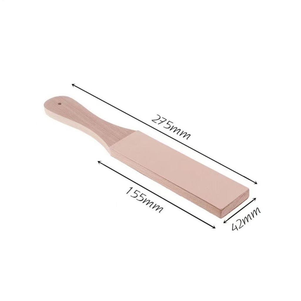 Wood Leather Sharpening Board Polishing Board Leather Knife Sharpener Sharpening Strop Tool Double Sided Polishing Board