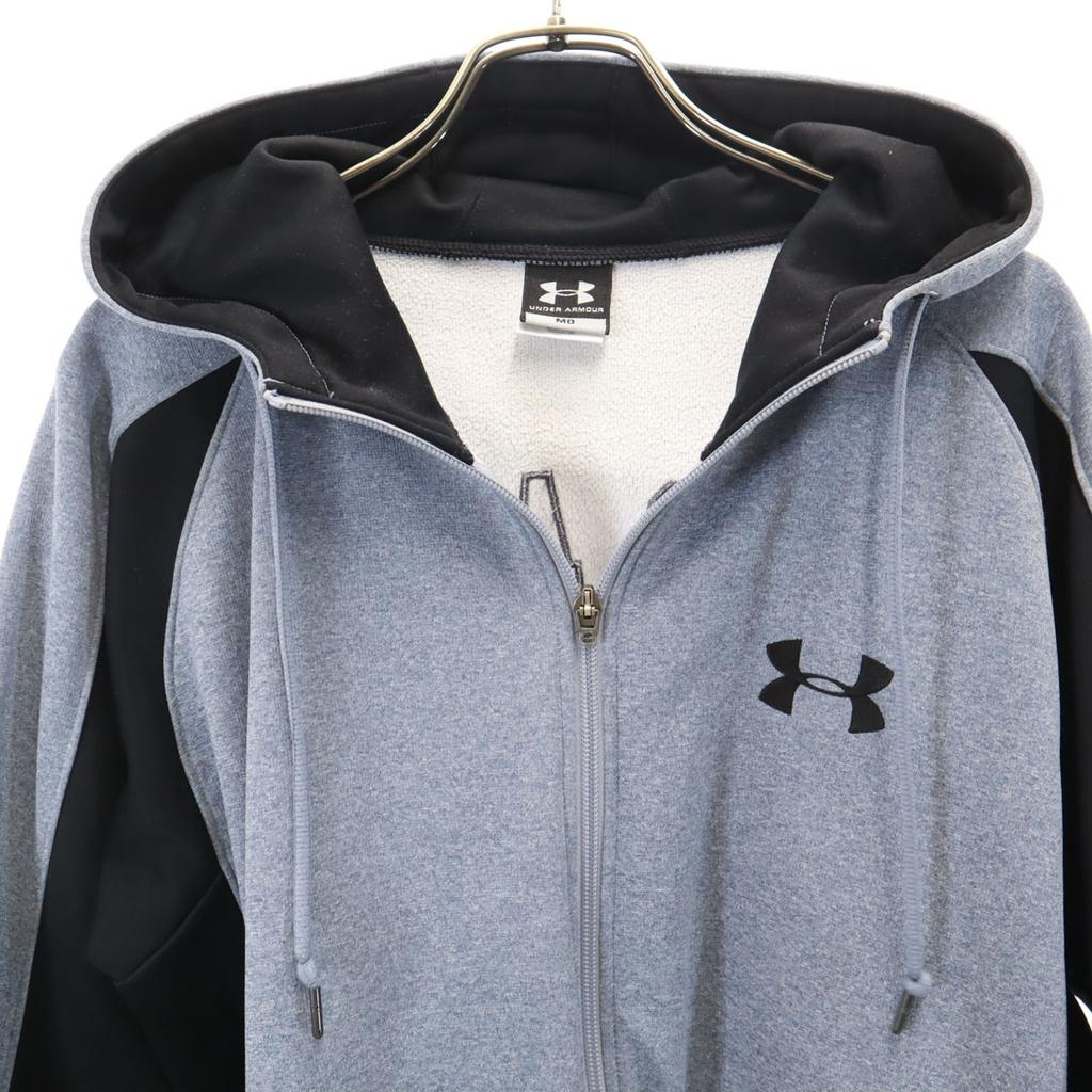 Under Armour Long Sleeve Zip Hoodie MD Gray Men's Used