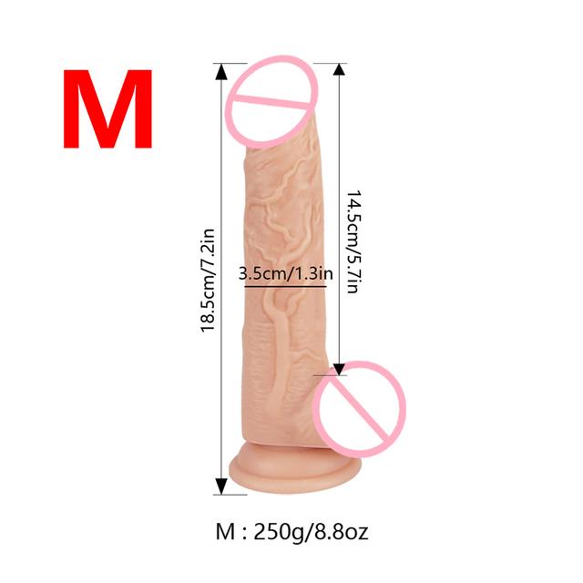 Dildo Strap On Realistic Penis with Suction Cup G-spot Anal Butt Plug Belt Wearable Panties Adult Lesbian Masturbation Sex Toy