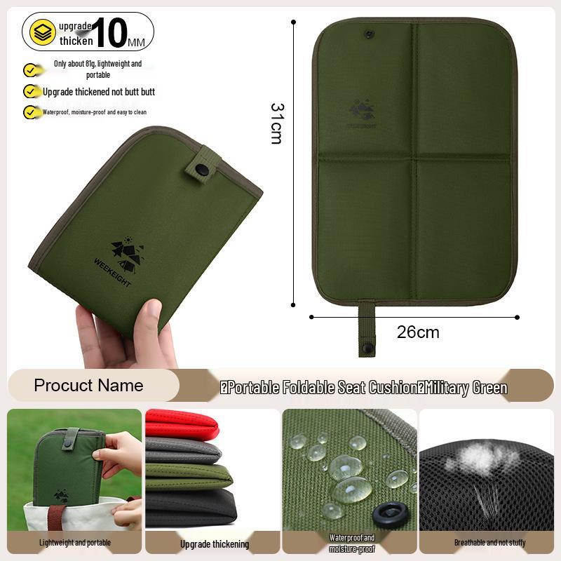 Zesílený vodotěsný přenosný skládací sedák pro venkovní akce