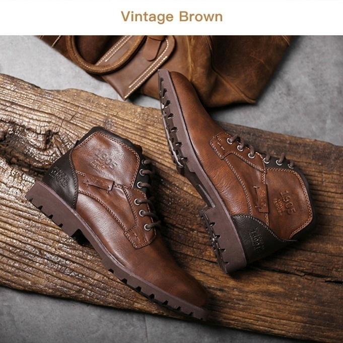 Ankle Boots Men Motorcycle Boots Footwear