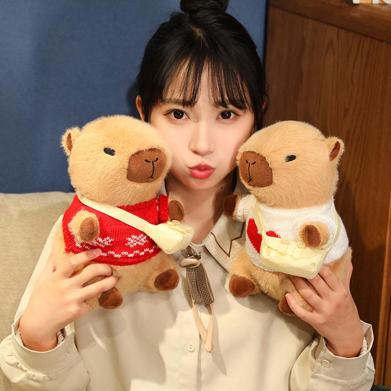 Water Guinea Pig Children'S Doll Ugly Cute Kapibara Plush Toy Capybara Jun Dressing Doll Girlfriend Gift