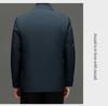 Men's Duck Down Lapel Jacket: Business Casual Warm Coat for Middle-Aged & Elderly