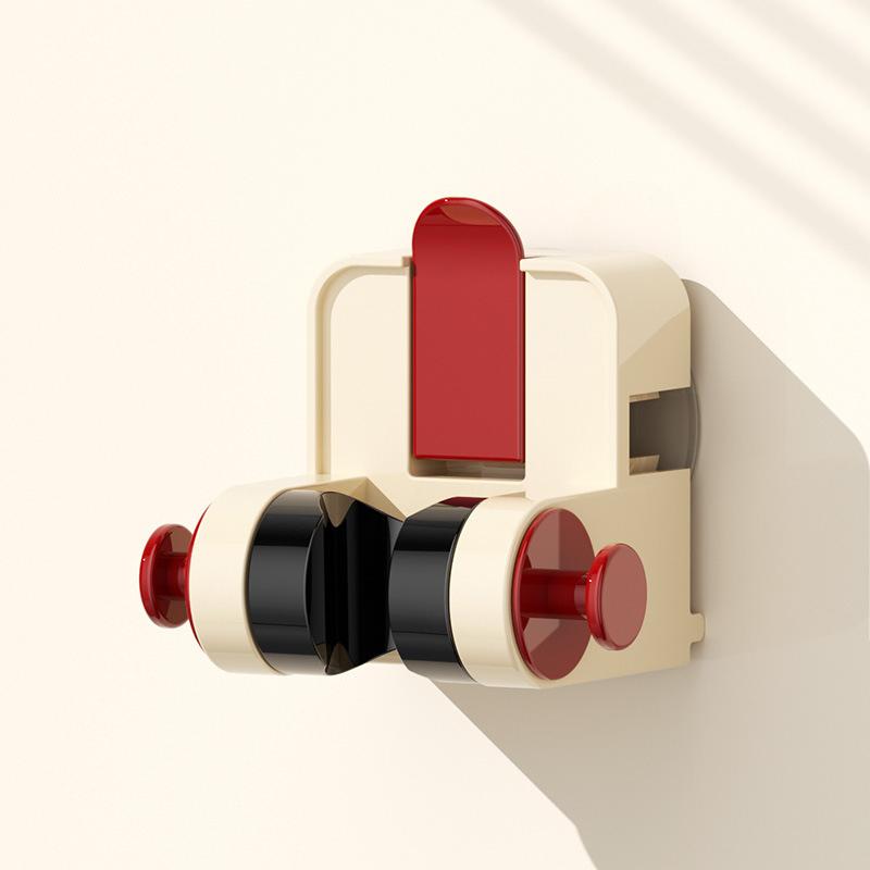 

Держатель для душа на присоске, регулируемая подставка для душевой лейки, универсальный кронштейн для ванной комнаты, основание для насадки, вращение без проколов красный