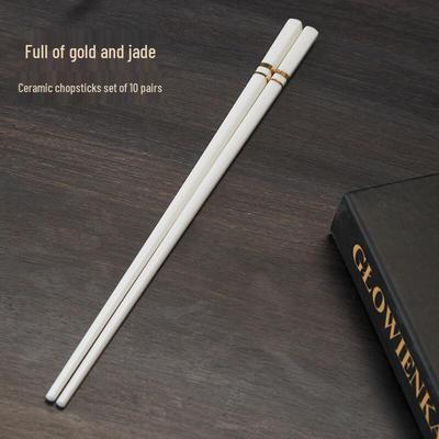 Ru Han Golden Blessing Ceramic Chopsticks