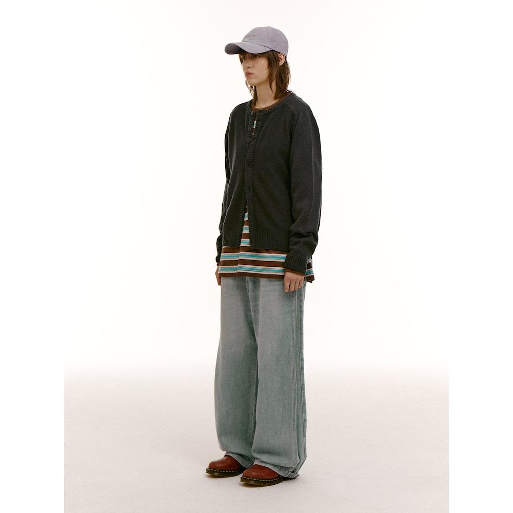 Saendeusaundeu (Unisex) Overduck Washed Ball Cap Violet