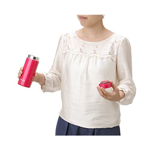 Tiger Termos Vannflaske Skrue Krus Flaske 6 Timer Varm/Kald 350ml Hjemmeglass Brukbar Passion Pink MMZ-A351PA