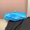 NicheDesignUniqueHigh-End Feel Acrylic Box Bag CasualVersatile Stone Pattern Handheld Crossbody Bag From China Mainland