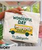 It's a Wonderful Day For Kindergarten Shirt,Kindergarten Teacher Shirt,Cute School Bus Animal Tee, Preschool Teacher Gift