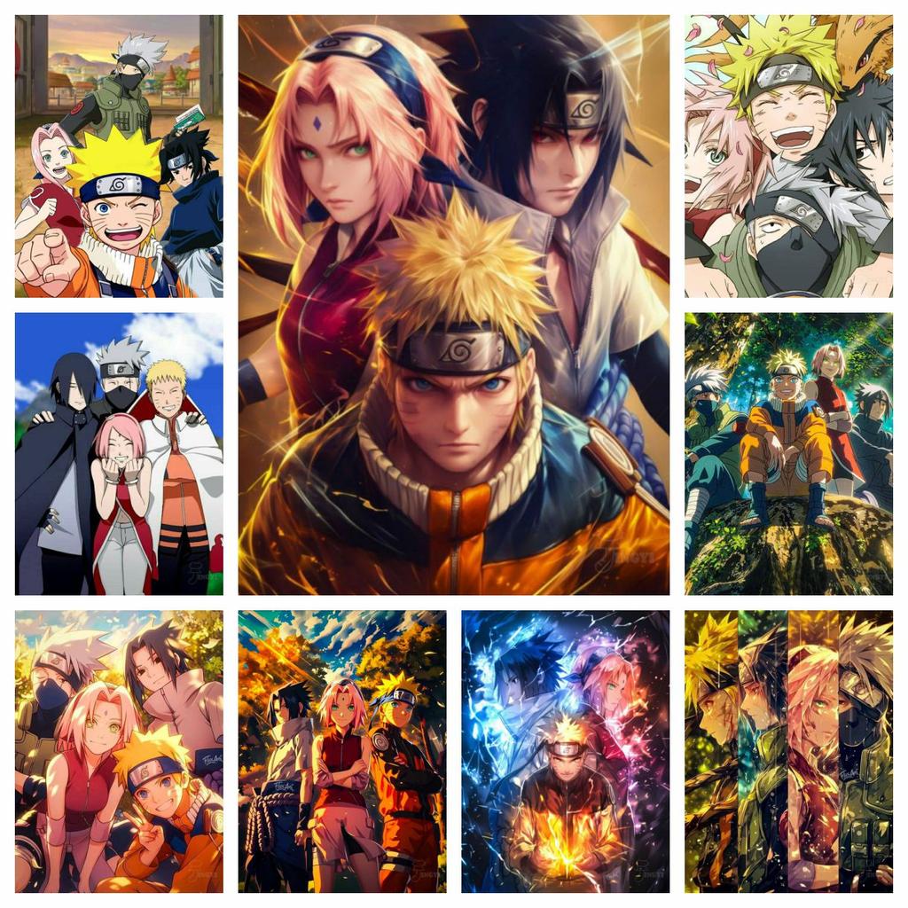 2025 New Naruto 5D DIY Diamond Painting Naruto Sasuke Uchiha Sakura Kit Embroidery Cross Stitch Handmade Crafts Home Decor Gift