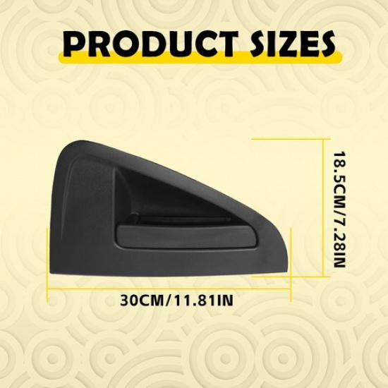 Exterior Handle Door Driver Rear Side Black Fit 2014-2016 Chevrolet Spark EV LT
