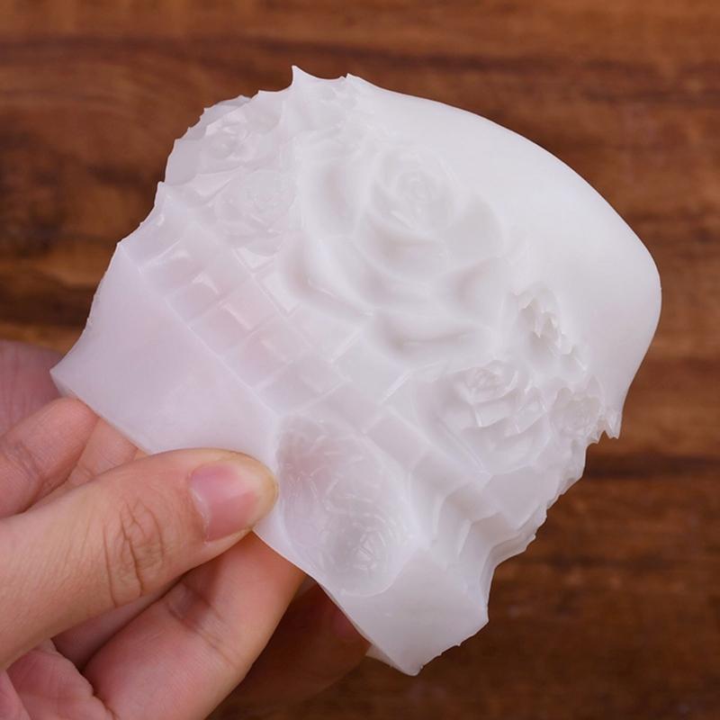 3D Blume Silikon Kerzenformen für handgemachte Kerzen Seife Floral Zahl Silikon Kerzenformen Epoxidharz Silikonformen