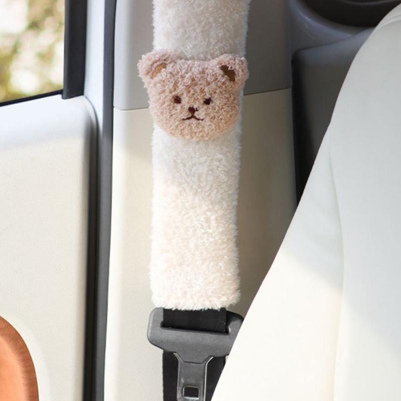 1Pc Car Styling Seat Belt Cover Shoulder Strap Harness Cushion Cartoon Bear Car Seatbelt Shoulder Pad Protector