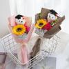 Cartoon Sunflower Graduation Bouquet Bouquet Decoration Graduation Lovely Bear Bouquet Animal Bouquet Valentine's Day