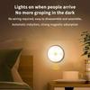 Motion Sensor Led Night Light Usb Rechargeable Night Lamp For Kitchen Cabinet Wardrobe Lamp Staircase Wireless Closet Light