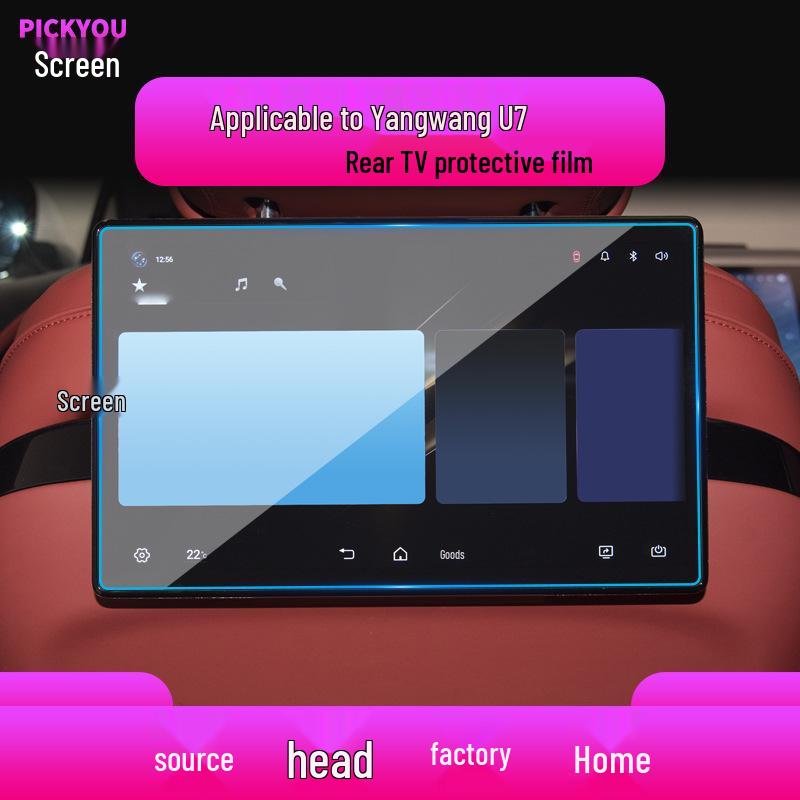 BYD Yangwang U8 Navigation & U7 Control Screen Protector for 25 Models - Tempered Film for Car Modification
