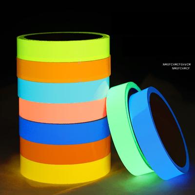 2cm PET Self-adhesive Luminous Fluorescent Warning Safety Self-luminous Adheisve Tape