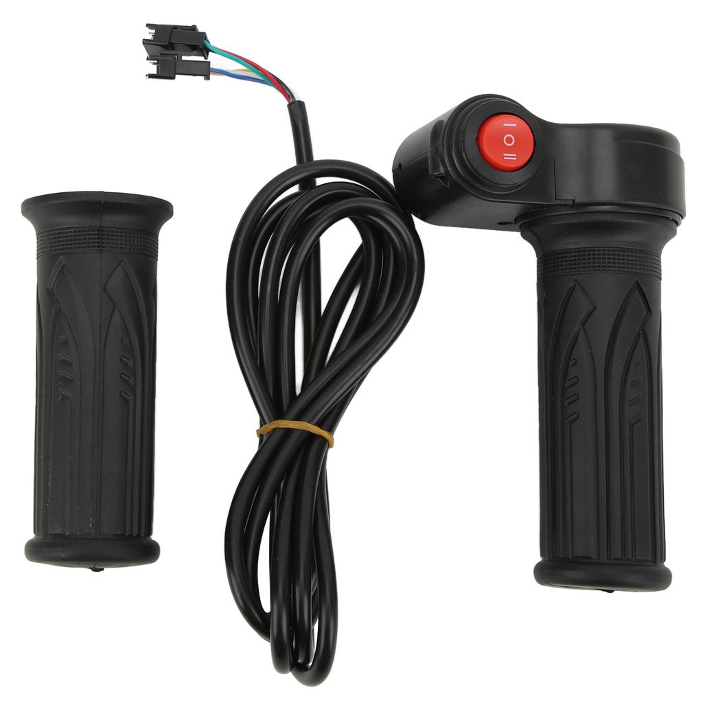Twist Throttle Handlebar Grip Set Low Middle High Gears 12V To 99V with Button for Dirt Bike