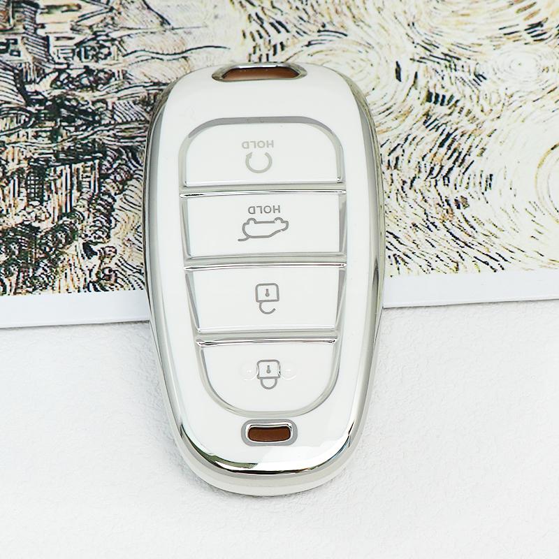 4 5 6 7 8 Buttons TPU Remote Key Shell Fob Case Cover for Hyundai 2020-2021 Sonata Nexo DN8 Santa Fe TM Tucson NX4 Staria Ioniq