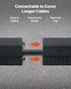 Drop Over Cable Cover, 7,938 kg/Axle Load Capacity, Heavy Duty Cable Hose Protector Ramp, Floor Cord Cover, for High Walking Traffic Areas, Indoor,
