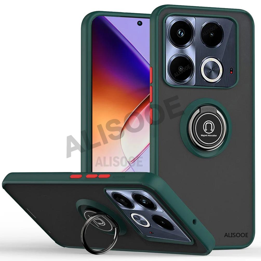 Armor Holder Funda for Infinix Note 40 Pro Plus 5G Case Armor Magnetic Stand Protection Cover for Infinix Note 40 Pro+ Plus Capa