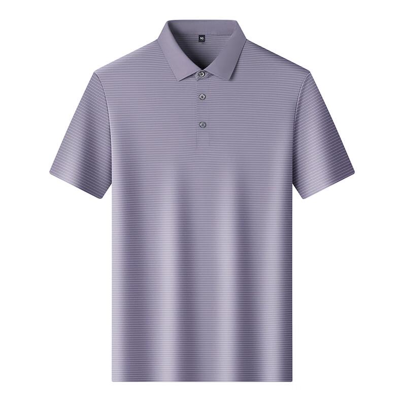 Pierre Cardin Men's Ice Silk Striped Polo Shirt