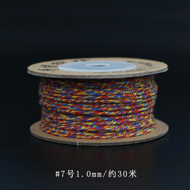 Filo di Cotone Tibetano Strofinato a Mano, Braccialetti Intrecciati a Mano, Stelle Luna, Perle Bodhi Buddha, Nappe, E Fili da Gioco