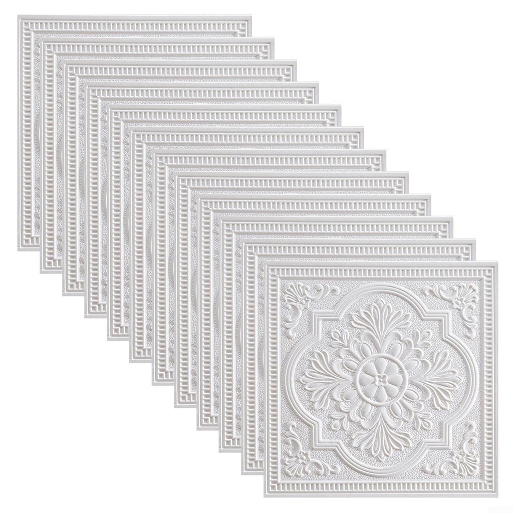 1 x 3D-Fliesen-Ziegel-Wandaufkleber, selbstklebende, wasserdichte Schaumstoffplatten-Tapete.