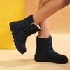 Rimocy Thicken Plush Snow Boots for Women 2024 Non-Slip Waterproof Winter Boots Woman Plus Size 44 Keep Warm Cotton Padded Shoes