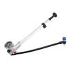 Bike Shock Pump 300PSI Aluminum Alloy Front Fork and Rear Suspension Air Pump with Pressure Meter Silver
