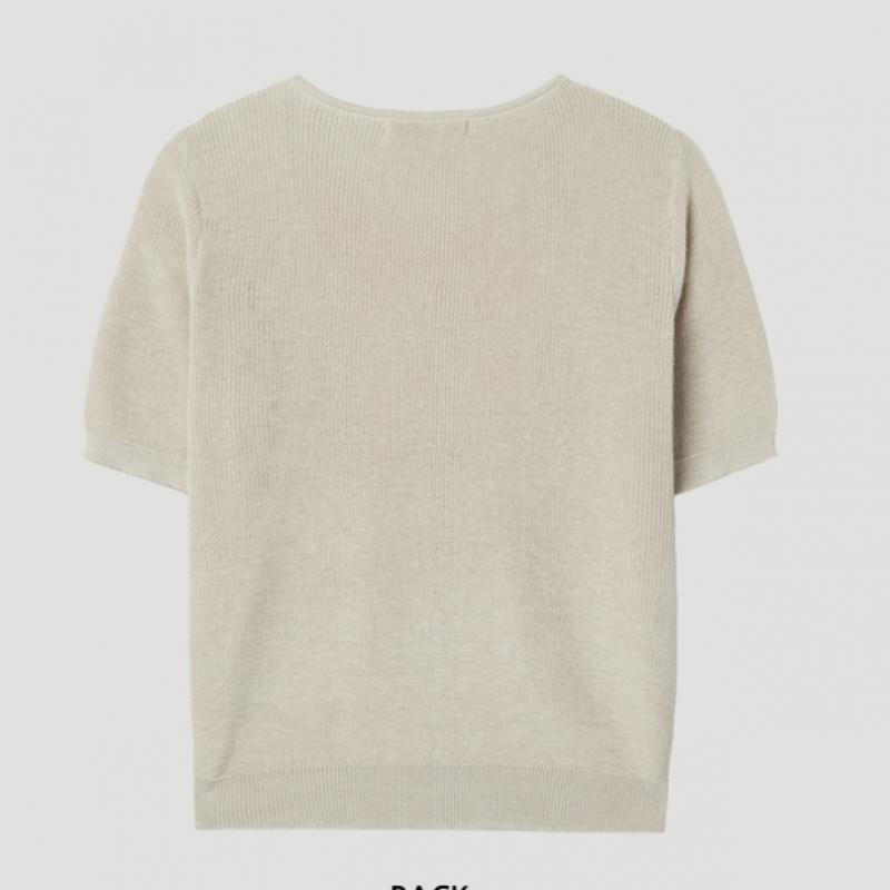 [ShS S miSS] Tricot cu mânecă scurtă stratificat Sakpop23010