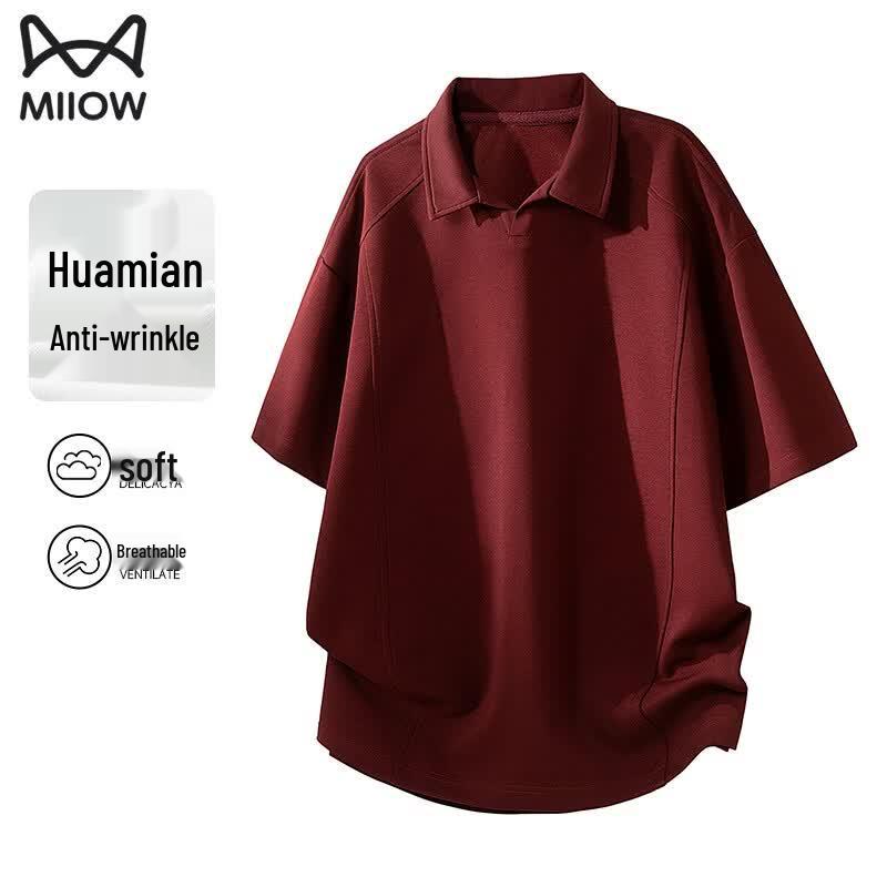 MiiOW Men s Wrinkle-Resistant Cotton Blend Polo Shirt XL
