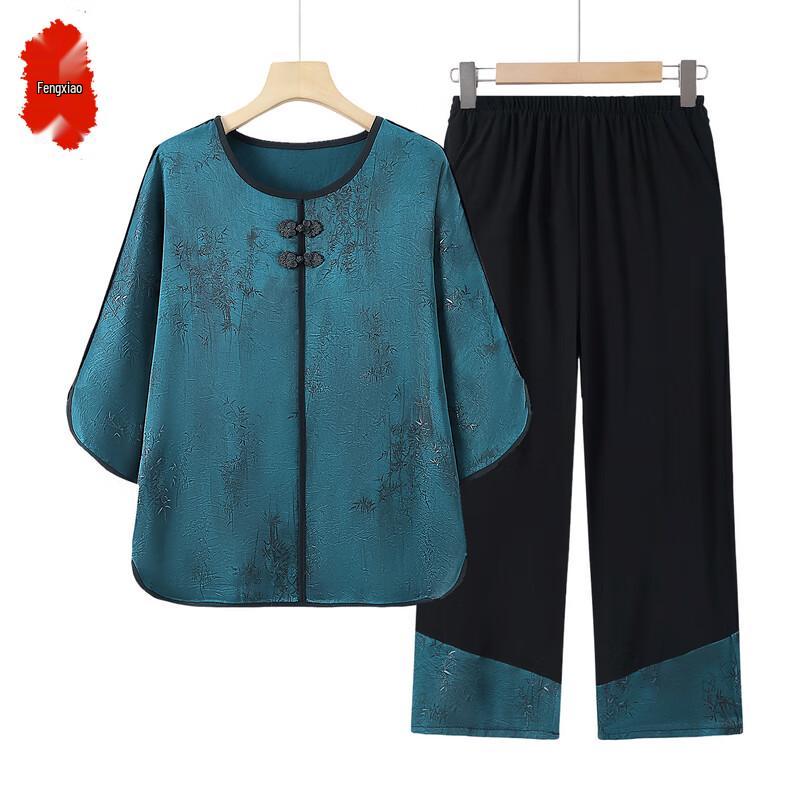 Elderly Women's Fashion Summer Short Sleeve Top