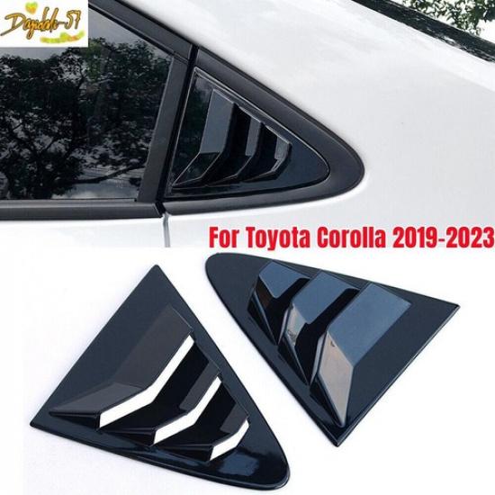2 шт. Для Toyota Corolla Седан - Глянцевый черный воздухозаборник на заднее стекло