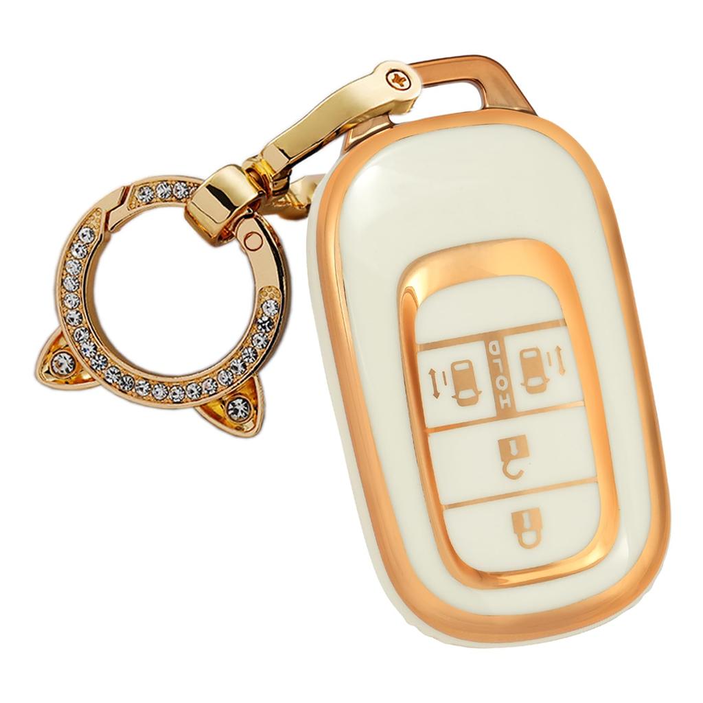 ontto Honda Key Cover, Key Case, Keychain, Silicone, TPU Material, N-Box, Accord Vezel, Fride,