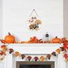 Fall Door Sign Wooden Autumn Pumpkins Door Hangers Maple Wall Decors for Outdoor Porch Wall Fall Harvest Hanging Decorations