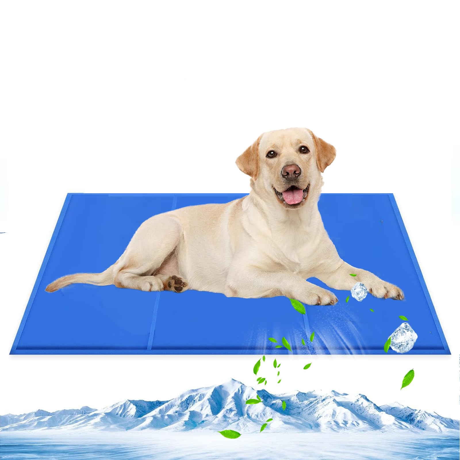 PUKAKO Pet Cooling Mat Cool Mat for Pets Summer Cooling Mat Heatstroke Prevention Cooling Gel Mat Energy Saving Cooling Gel Mat Contact Cooling -
