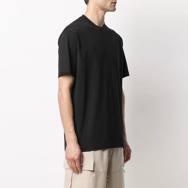 Y-3 SS21 Back Logo Striped Short Sleeve T-Shirt Men Tops Black H16334