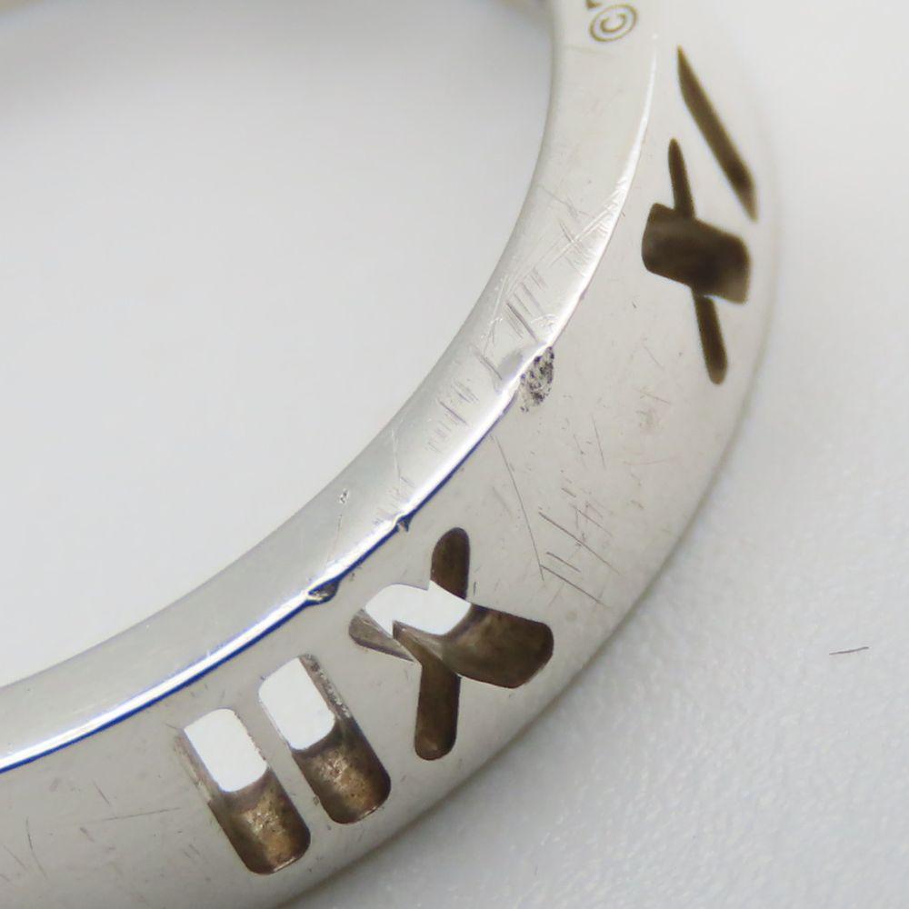 Folosit TIFFANY&Co. Inel Atlas Îngust EU#46 Argint925 2.0g Accesorii Argint