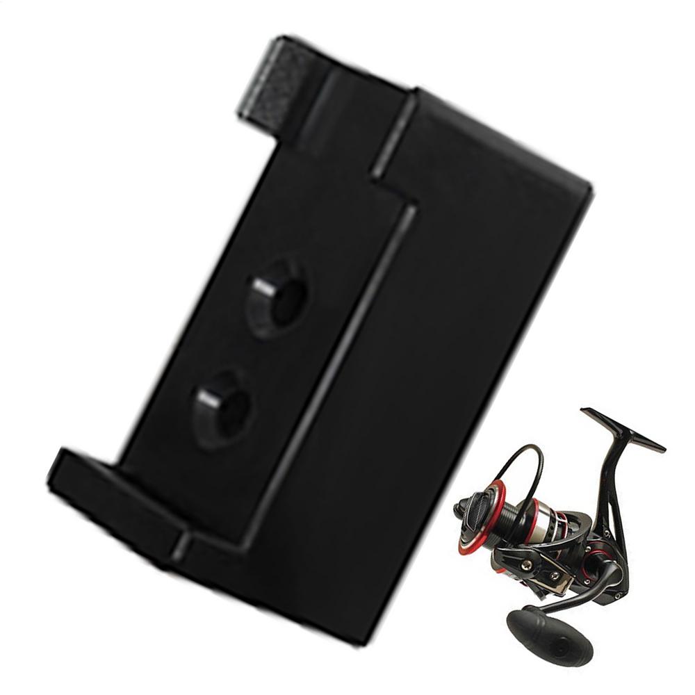 Fishing Reel Holder Wall Mount Fishing Reel Storage Storage Organizer Quick-Release Hanger For Garage Door Beach Shore Catfish