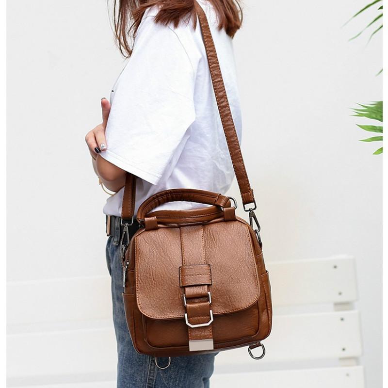 Mochila de mujer Multipropósito Superficie Suave PU Cuero Casual Mochila Pequeña  Juvenil Tendencia Bolso de Hombro comprar a buen precio — entrega gratuita,  reseñas reales con fotos — Joom