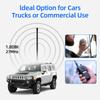 CB Antenna 27MHz Magnetic Base with BNC & PL259 Male Connector for Handed Walkie Talkie Car Mobile Ham Radio