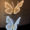 Waterproof LED Fluttering Butterfly Static LED Simulated Butterfly Decor Holiday Party Decor