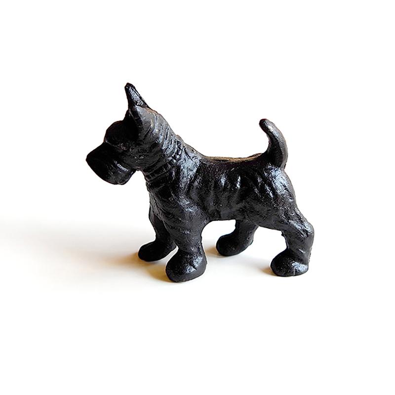

Чугунная фигурка собаки Шнауцер, в стиле аниме, Многоцелевой декор для комнаты, Пресс-папье для кабинета, Комнатное украшение чёрный